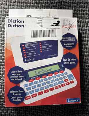 Lexibook Larousse elektronisches Wörterbuch FR/EN Handgerät Sprachspiele