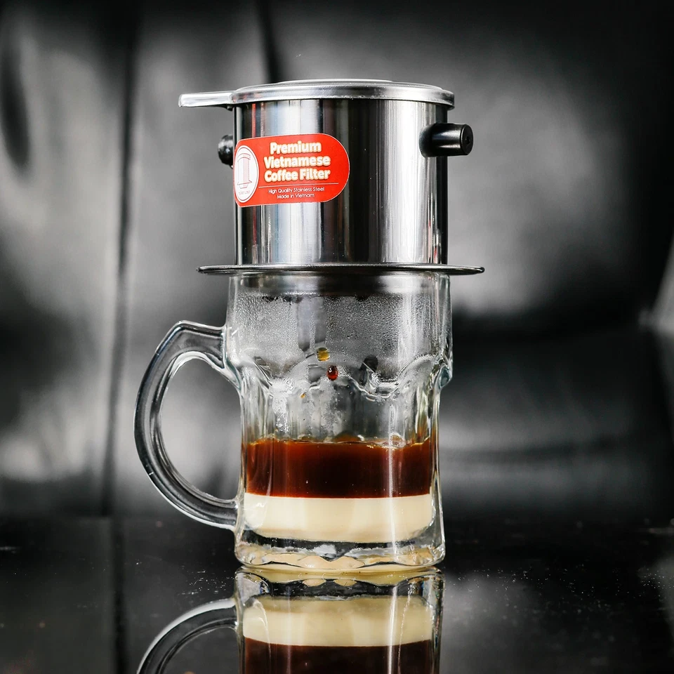 Pack de 2 filtros de café vietnamita. Ideal para viajes y camping, 11 oz Foto 3 de 4