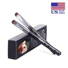Vanfa French Brush for Nails, Clean up brush for Gel Nail Polish V14 (Pack of 2)