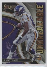 2020 Panini Select Unbreakable Silver Prizm Randy Moss #U9 HOF 00gq