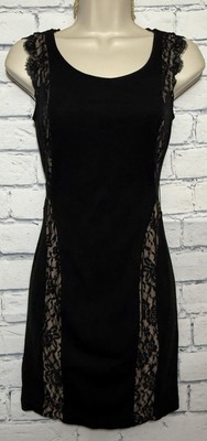 Only Edge Luxury Collection SMALL Bodycon Sleeveless Black Dress Zip Back