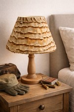 Handmade Partridge Feather Lamp Shade Lampshade 10” Coolie Shape