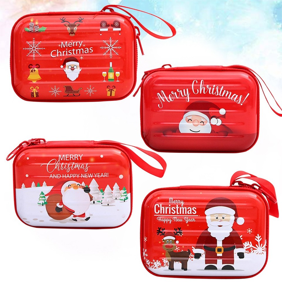 Christmas Key Bag Coin Pouch with Zipper Assorted Color Small Wallet ...