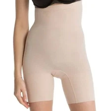 Spanx SMALL Nude Mid Thigh Power Short