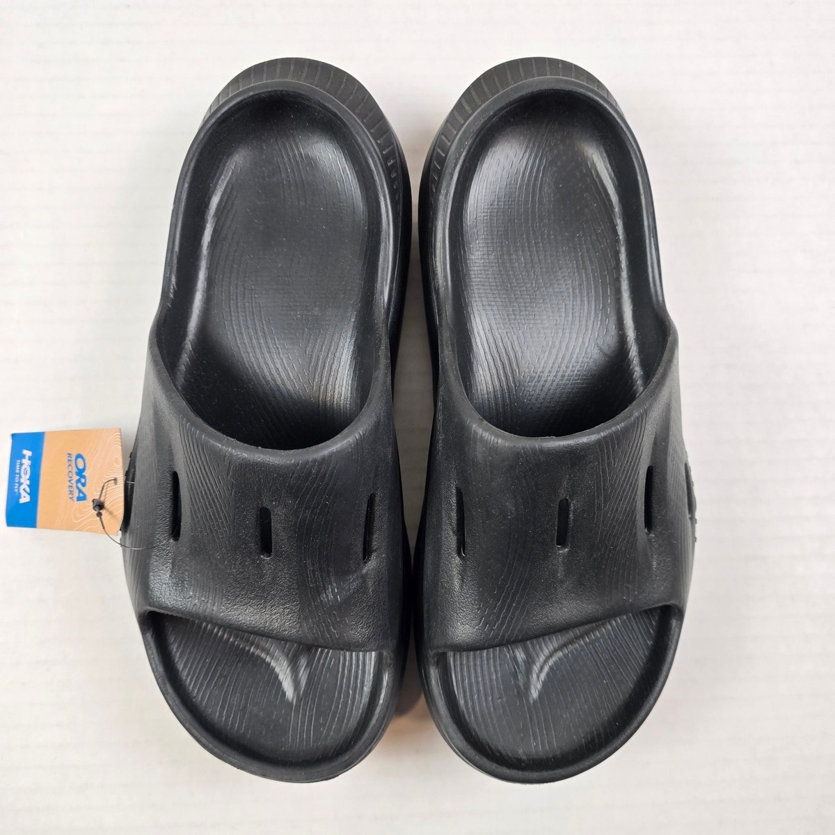 Hoka Ora Recovery Slide 3 Womens Size 6 Black Comfort Sandals | eBay
