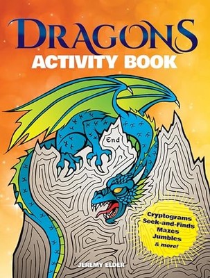 Dragons Activity Book (Colouring Book), Elder, Jeremy