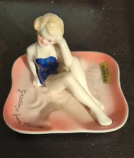 Vintage Bathing Beauty Florida Souvenir