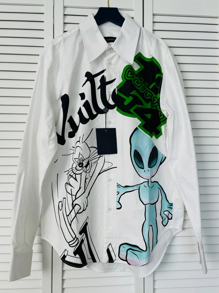 Louis Vuitton Long Sleeve White Shirts for Men for sale | eBay