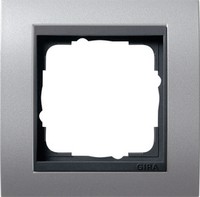 GIRA 21106 Event - Aluminum - Anthracite - Screwless - 90mm - 90mm - 1.14cm