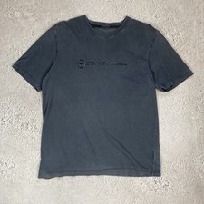 Stone Island Denims Vintage Central Logo Garment Dyed T Shirt Size L