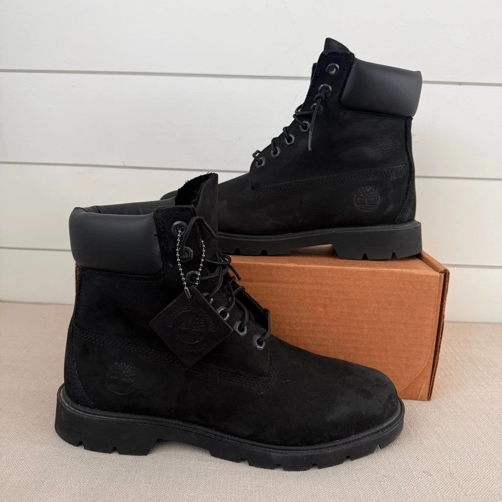 Timberland 麂皮绒黑色靴男| eBay