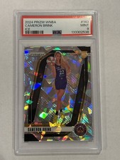 CAMERON BRINK 🔥 2024 PANINI WNBA PRIZM #143 ROOKIE ICE RC SPARKS PSA 9🔥
