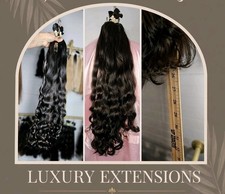 100 Human HAIR Bundle Virgin Hair Donated Girl 168 Grams Thick Naturally Wavy
