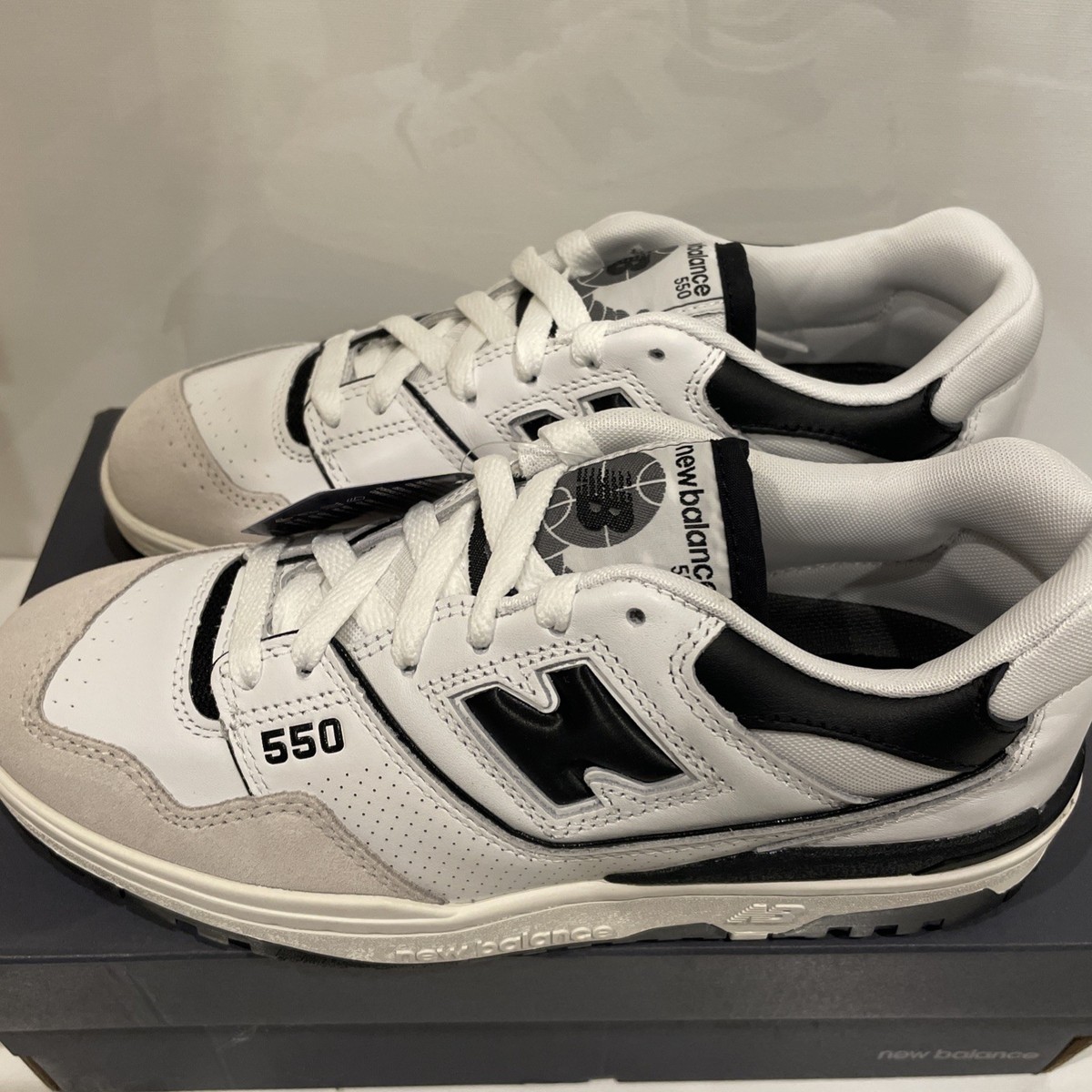 Size 10 - New Balance 550 Sea Salt Black for sale online | eBay