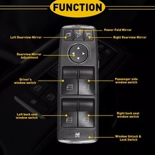 Portable Front Master Power Window Switch fits Mercedes-Benz W204 W212 C300 E350