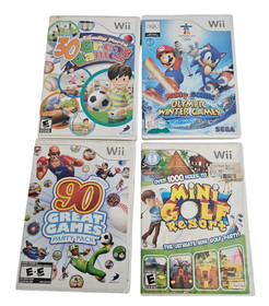 Nintendo Wii Game Lot Mario & Sonic Olympic Winter Games, Mini Golf Resort