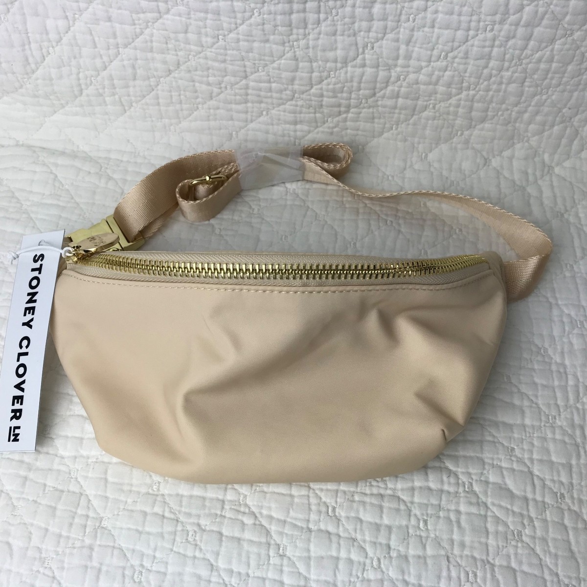 Stoney Clover Lane Classic Fanny Pack Sand Longer Strap One Size