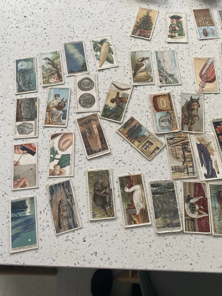 Cigarette Card Bundle Joblot Vintage Wills Happy Family Ships Badges Wild Flower - Image 4 of 4