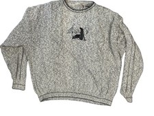 Vtg Cypress Links Sweater Men XL Heather Gray Golf Clubs Grandpacore Made in USA