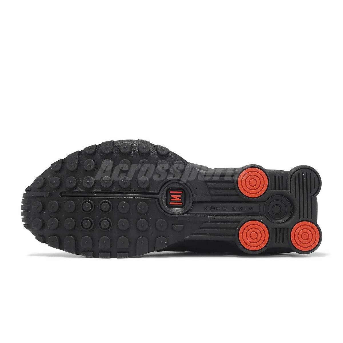 Nike Shox R4 Black Max Orange 2024 Women Unisex Casual Shoes
