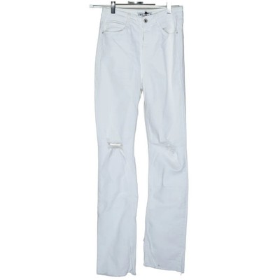 Zara, Jeans, Größe: 36, Weiß, Einfarbig, Denim, Damen #EsJ