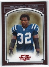 2006 Donruss Threads Gridiron Kings Framed Red #PGK16 Edgerrin James #'d 061/100