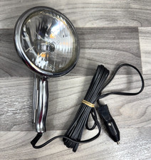 Vintage Unity Handheld Automotive Spotlight 12 Volt W Hook Chrome Metal Case Vintage Unity Handheld Automotive Spotlight 12 Volt W Hook Chrome Metal Case