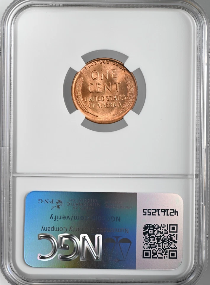 1941-D  1C LINCOLN WHEAT CENT "DENVER MINT" NGC MS66 RD (RED) # 8340750-367 - Image 4 of 4