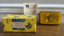Vintage Sev Marchal Amber Fog Light Lamp Lens 1850 Gt W Emblem Box France
