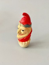 Vtg Viscoloid Celluloid Roly Poly Toy Jester Red Hat c1930 HTF