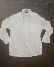 Tommy Hilfiger long-sleeve white button down dress shirt 17 1/2 34 35 XL