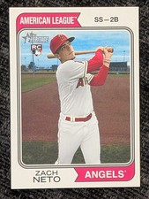 2023 Topps Heritage High Number Zach Neto Mini /100 No. 700 Angels