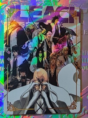 Karte Holo Bleach Captain Kenpachi Byakuya Toshiro Kyoraku Yamamoto Unohana