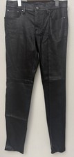 Ralph Lauren Black Label Women's Black Soft Lamb Leather Pants Sz 8