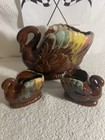 Vintage Swan Planter w matching Candle Holders  Japan👍 — photo 2