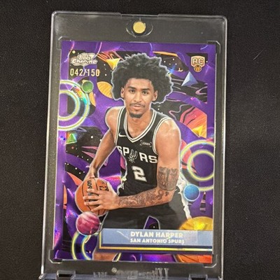 2025 Topps Cosmic Chrome Dylan Harper Purple Nebula Refractor /150 #186 RC Spurs