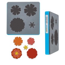 Flower Leather Cutting Die 4 Shapes Flowers Wooden Die Cutting Leather Rolled...