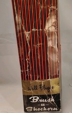 Vintage Horse Head Brush and Shoe Horn Set with Wall Plaque Hanger in box