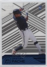2021 Panini Chronicles Clear Vision Blue 24/50 Cristian Pache #8 y0i