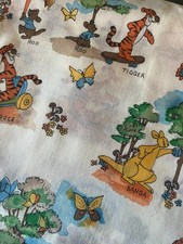 Vintage Winnie the Pooh Characters Material Roo Tigger Kanga Sears Disney 1 Yard
