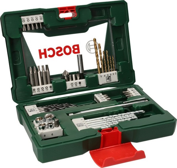 Bosch V-Line Tin-Bohrer- Und Bit-Set, 48-Teilig, Mit Magnetstab Und Kegelsenker-image