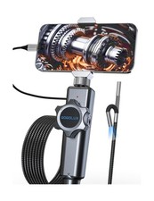 Endoscope Camera with Light[360°Rotation], 1920P HD Articulating Bo... Fast