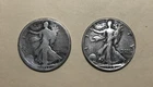 TWO Walking Liberty Half Dollar 90% Silver   As shown Pair