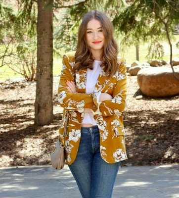 mustard linen jacket