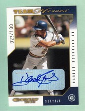 2003 Donruss HAROLD REYNOLDS Authentic Autograph 022/100 Seattle Mariners