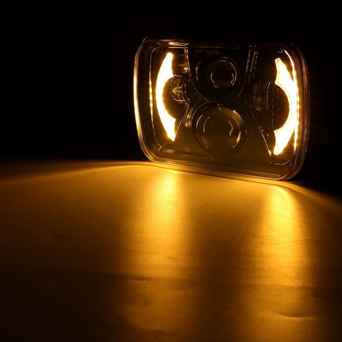 7X6" LED Headlight Hi/Lo Beam DRL Turn Signal Lamp for Isuzu Pickup 1984-1995 - Foto 9 di 12