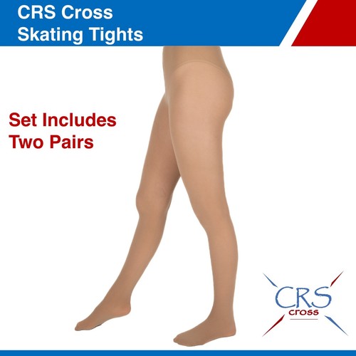 CRS Cross Figure Skating Tights - 2 Pair 40 Denier - Picture 18 of 19