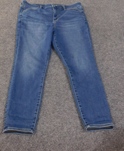 American Eagle Jeans womens size 18 blue high rise jegging stretch retro denim - Picture 2 of 10