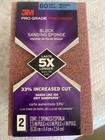 3M Pro Grade Precision Sanding Sponges 80 Grit 2 Pk & 120 Grit 1 Pk Sandpaper