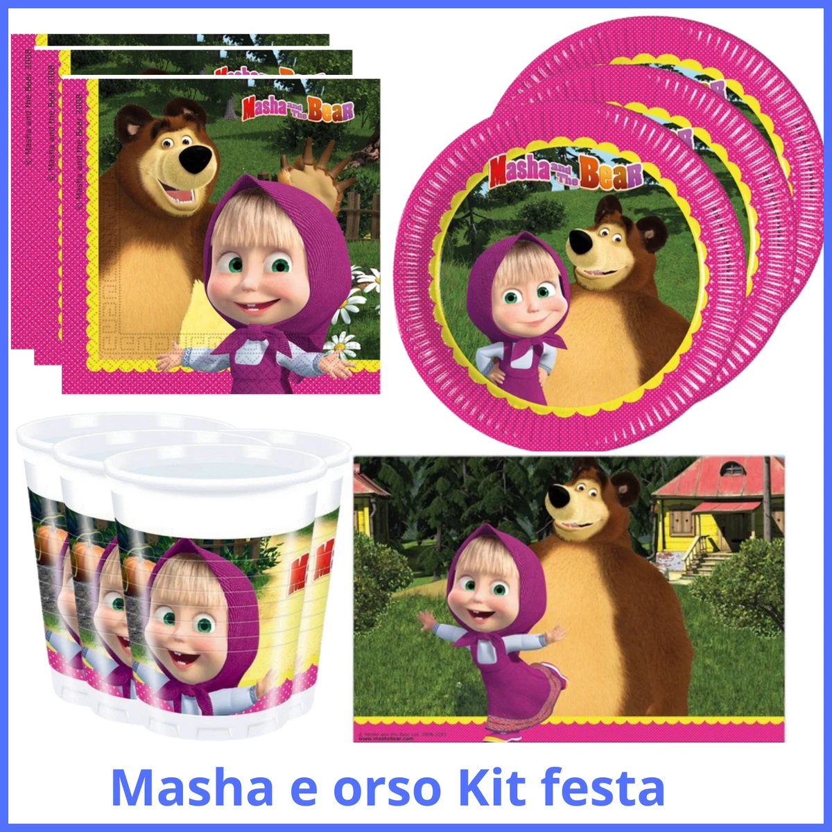 Set con 50 decorazioni, palloncini e banner per festa cane
